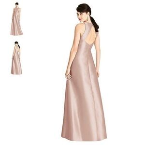 NWT ALFRED SUNG Style 0746 Dress in Pearl Pink